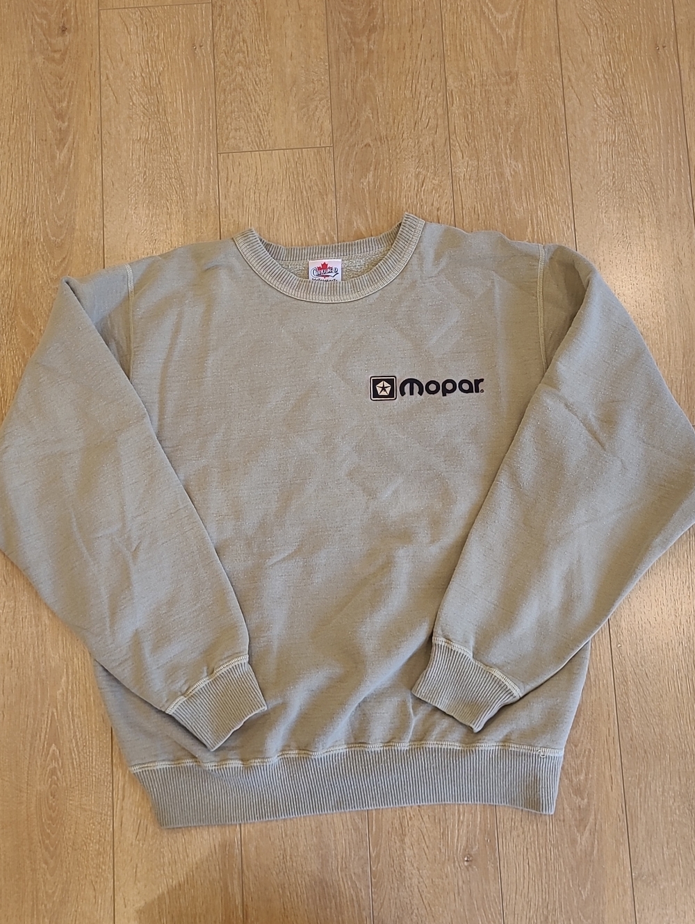 80's/90's Choko Motorsports Mopar Crewneck Beige Sweatshirt Made In Canada